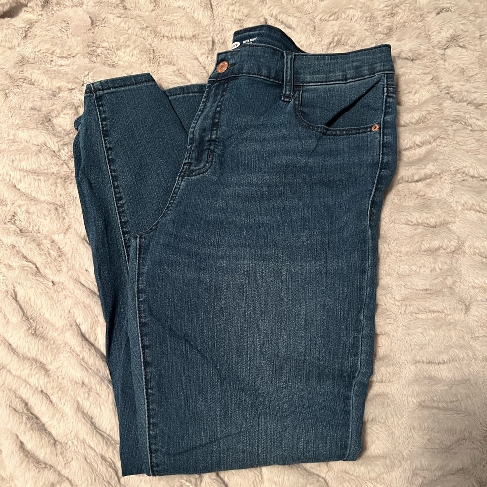New old navy size 14 super skinny jeans